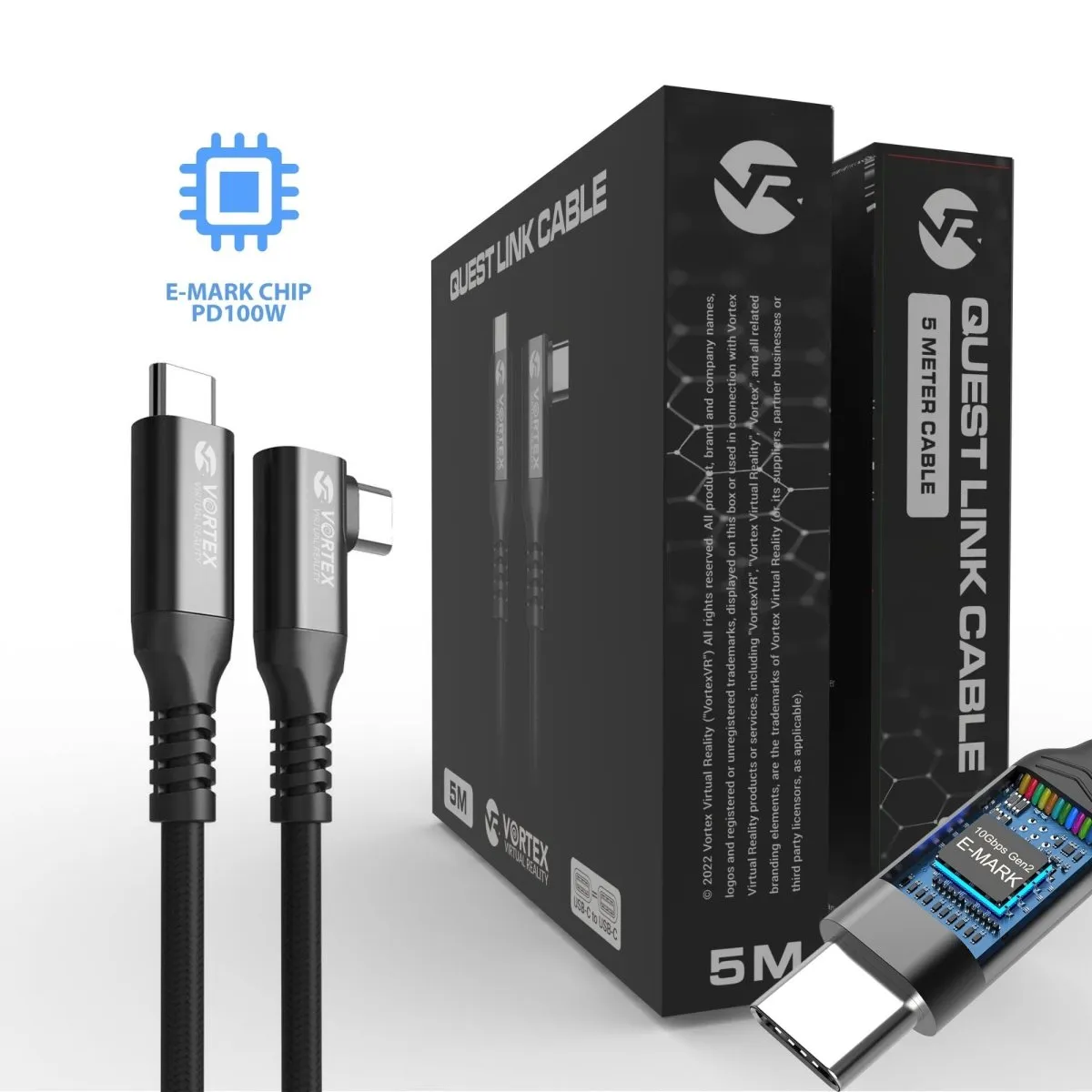 5m 10 GBPS PD100W (Fast charging) USB-C cable for META QUEST LINK / OCULUS LINK